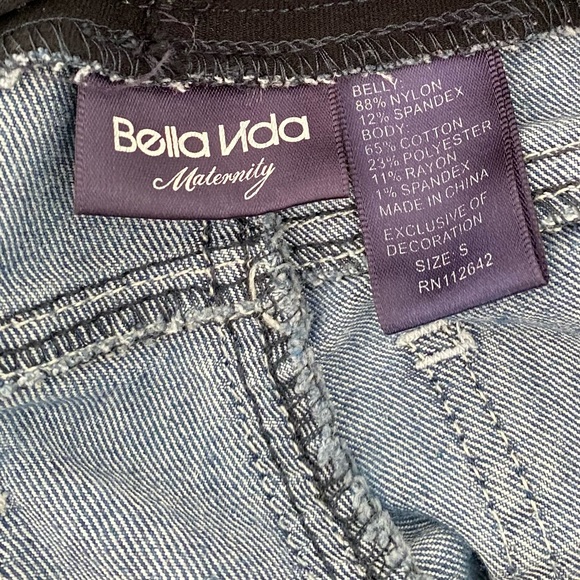 Maternity Shorts with Belly Panel - Picture 3 of 3